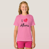 T-shirt I Love Alberta (Devant entier)