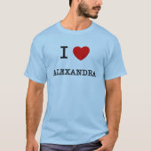 T-shirt I Love Alexandra (Devant)