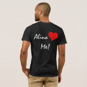 T-shirt I Love Alina - Alina Loves Me (Dos entier)