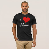T-shirt I Love Alina - Alina Loves Me (Devant entier)