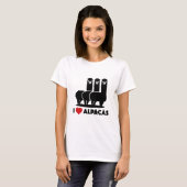 T-shirt I Love Alpacas (Devant entier)
