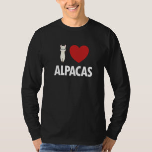 T-shirt I Love Alpacas Pako Lama Huacaya Alpaca Breeder Al