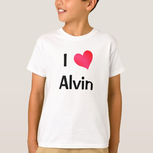 T-shirt I Love Alvin (Devant)