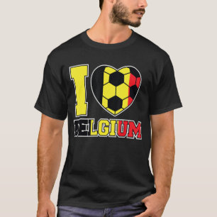 T-shirt I Love America US American Boys Girl Kids Soccer b