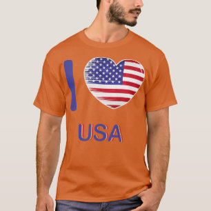 T-shirt I Love America USA Drapeau My Home Mon pays 20