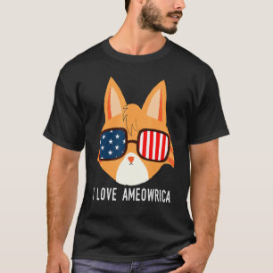 T-shirt I Love American American Orange Tabby Tabby Pet