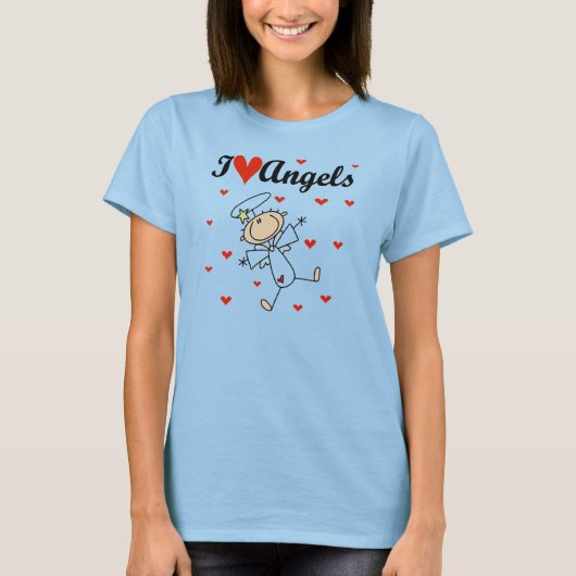 T-shirt I Love Angels (Devant)
