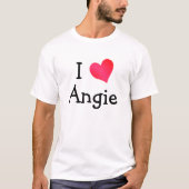 T-shirt I Love Angie (Devant)