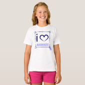 T-shirt I Love Animate (Devant entier)