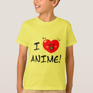 T-shirt I Love Anime
