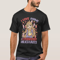 I Love Anime And Strawberry Milkshakes - Kawaii Ot