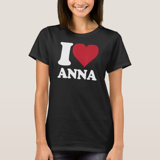 T-shirt I Love Anna - I heart Anna (Devant)
