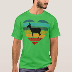 T-shirt I Love Antelopes Gazelles Coeur rétro