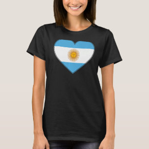 T-shirt I Love Argentina Argentine Drapeau Coeur Hommes Fe