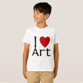 T-shirt I Love Art (Devant entier)