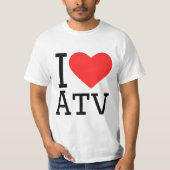 T-shirt I love atv (Devant)