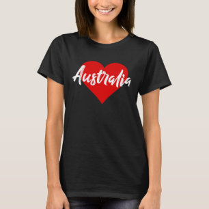T-shirt I Love Australia Aussie For Women Girls