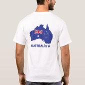 T-shirt I LOVE AUSTRALIA Happy Australia Day 26 janvier (Dos)