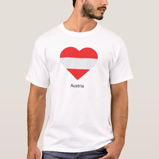 T-shirt I Love Austria (Devant)