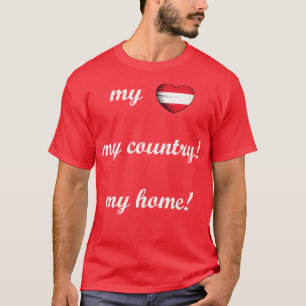 T-shirt I Love Austria Drapeau My Home Mon pays 4