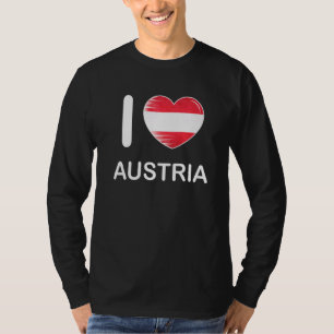 T-shirt I Love Austria My Home Mon Pays Coeur Autriche 4