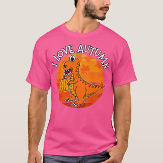 T-shirt I Love Autumn Dinosaur, Fall TRe, Automne 2022