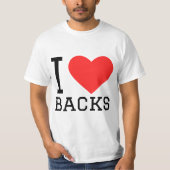 T-shirt I love backs (Devant)