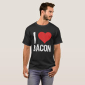 T-shirt I Love Bacon (Devant entier)