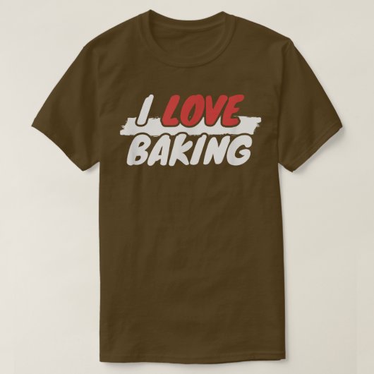 T-shirt I Love Baking 1955 (Design devant)