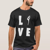 T-shirt I Love Ballet Top Ballerina Cadeau Pour Filles T-S (Devant)