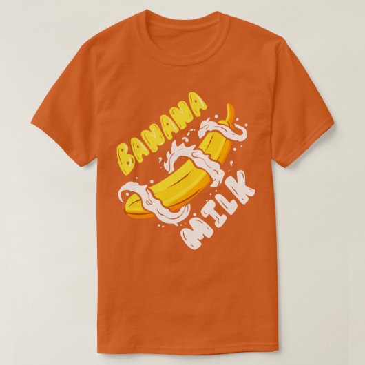 T-shirt I Love Banana Milk Shake (Design devant)