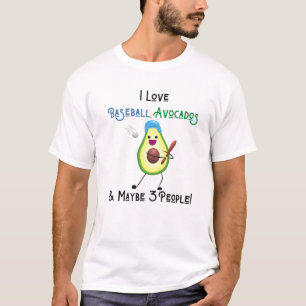 T-shirt I Love Baseball Avocados