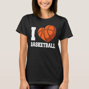 T-shirt I Love Basketball Coach Match Joueur d'équipe