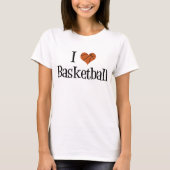T-shirt I Love Basketball Femmes (Devant)