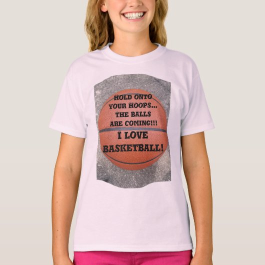 T-shirt I Love Basketball Humour (Devant)
