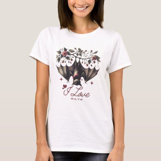 T-shirt I Love Bats (Devant)