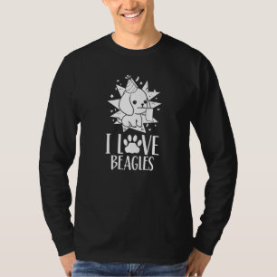 T-shirt I Love Beagle Chien Beagle Chien Chien