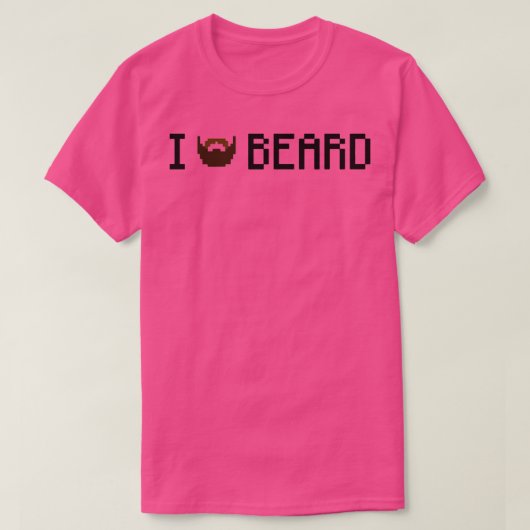 T-shirt I Love Beard 4 (Design devant)