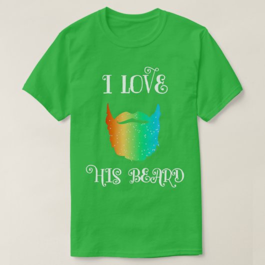 T-shirt I Love Beard Hipster Friend Love Partner Look 1 (Design devant)
