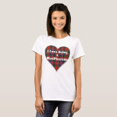 T-shirt I Love Being a MacPherson Clan Red Tartan Heart (Devant entier)