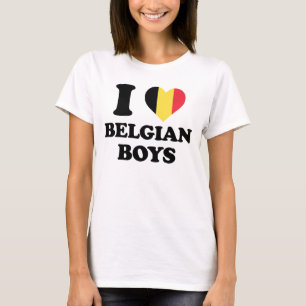 T-shirt I love Belgian Boys