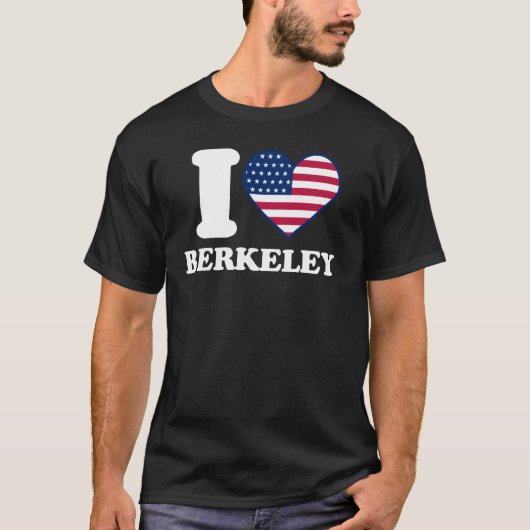T-shirt I love Berkeley I heart Berkeley (Devant)