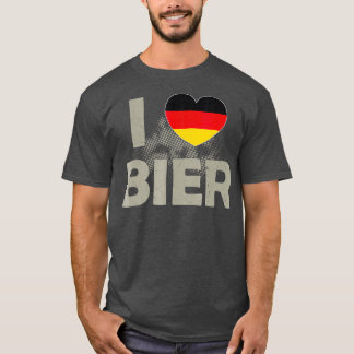 T-shirt I Love Bier Beer Germany Deutschland Flag