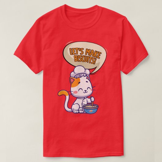 T-shirt I Love Biscuits Biscuits Biscuits 1960 (Design devant)