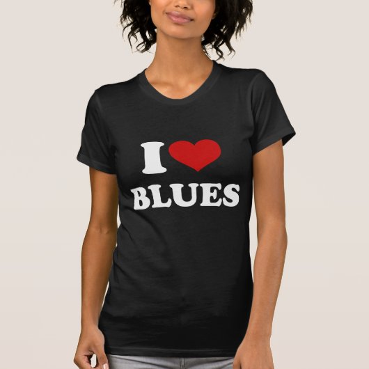 T-shirt I Love Blues (Devant)