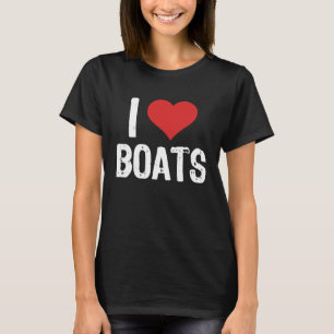 T-shirt I Love Boats
