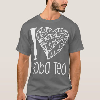 T-shirt I Love Boba Tea for Bubble Tea Lovers Premium