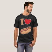 T-shirt I love bockwurst with mustard (Devant entier)