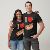 T-shirt I love bockwurst with mustard (Unisexe)