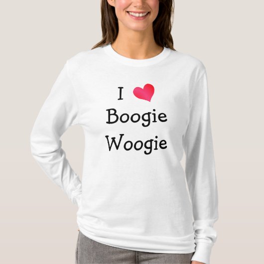 T-shirt I Love Boogie Woogie (Devant)